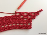 Tapete vermelho em crochê filé (71)