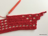 Tapete vermelho em crochê filé (73)