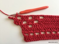 Tapete vermelho em crochê filé (87)