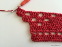 Tapete vermelho em crochê filé (88)
