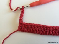 Tapete vermelho em crochê filé (9)