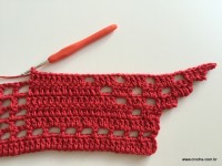 Tapete vermelho em crochê filé (91)
