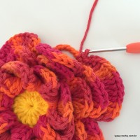 Flor caracol 3D (115)