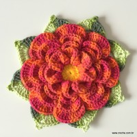 Flor caracol 3D (156)