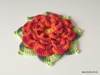 Flor caracol 3D (172)