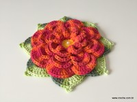 Flor caracol 3D (173)