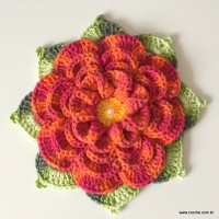 Flor caracol 3D (176)