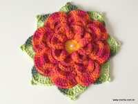 Flor caracol 3D (187)