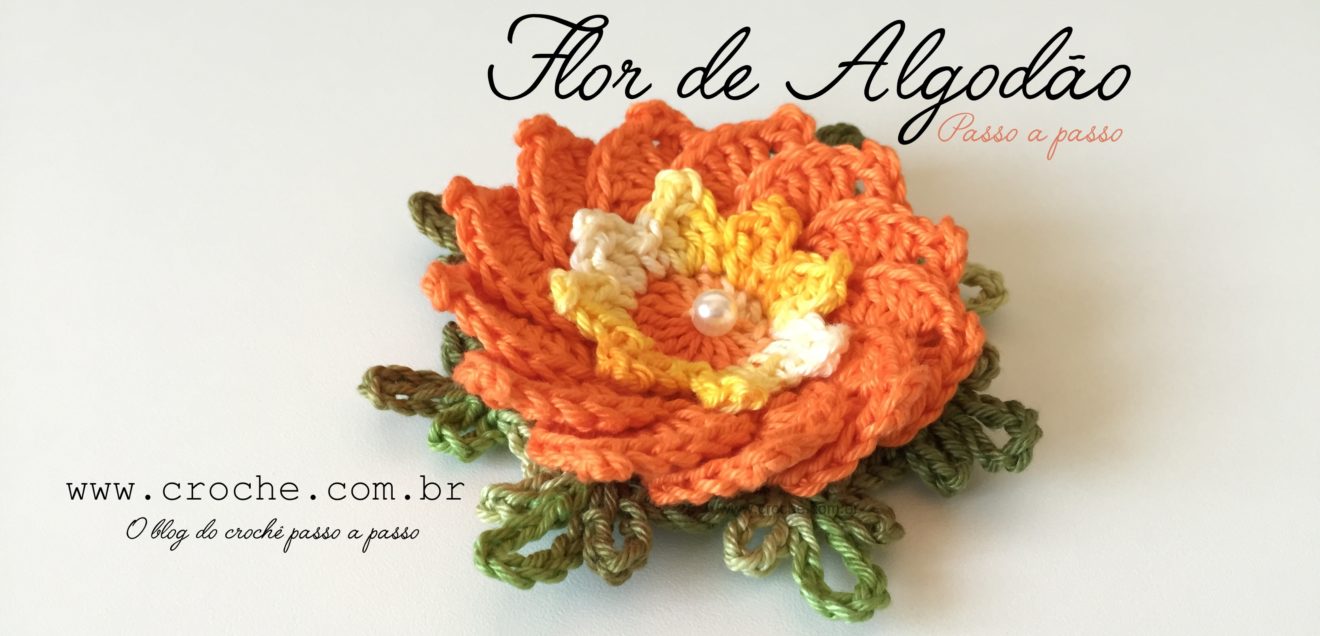 Flor de algodão passo a passo