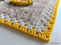 Tapete barroco com flor de algodão (106)