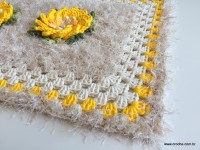 Tapete barroco com flor de algodão (113)