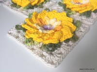 Tapete barroco com flor de algodão (2)