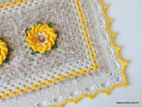 Tapete barroco com flor de algodão (215)