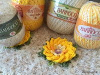 Tapete barroco com flor de algodão (217)