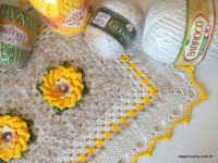 Tapete barroco com flor de algodão (218)
