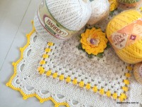 Tapete barroco com flor de algodão (229)