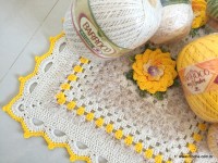 Tapete barroco com flor de algodão (230)