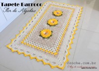 Tapete barroco com flor de algodão (237)