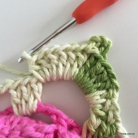 Flor Rosa rasteira passo a passo (101)