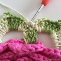 Flor Rosa rasteira passo a passo (105)