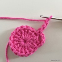 Flor Rosa rasteira passo a passo (11)