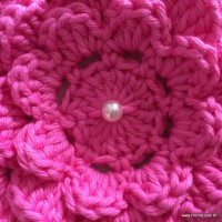 Flor Rosa rasteira passo a passo (112)