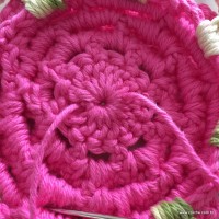 Flor Rosa rasteira passo a passo (113)