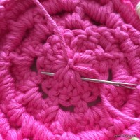 Flor Rosa rasteira passo a passo (114)