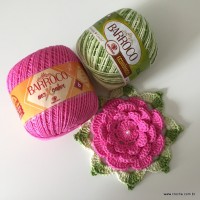 Flor Rosa rasteira passo a passo (135)