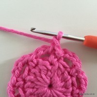 Flor Rosa rasteira passo a passo (15)