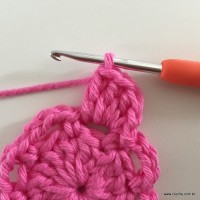 Flor Rosa rasteira passo a passo (16)