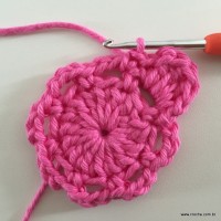 Flor Rosa rasteira passo a passo (21)