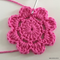 Flor Rosa rasteira passo a passo (23)