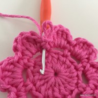 Flor Rosa rasteira passo a passo (25)