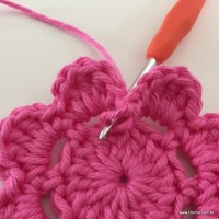 Flor Rosa rasteira passo a passo (26)