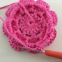 Flor Rosa rasteira passo a passo (57)