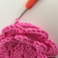 Flor Rosa rasteira passo a passo (59)