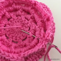 Flor Rosa rasteira passo a passo (77)