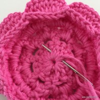 Flor Rosa rasteira passo a passo (80)