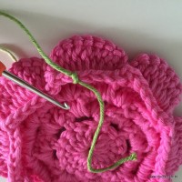 Flor Rosa rasteira passo a passo (85)