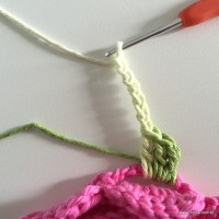 Flor Rosa rasteira passo a passo (89)