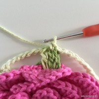 Flor Rosa rasteira passo a passo (94)