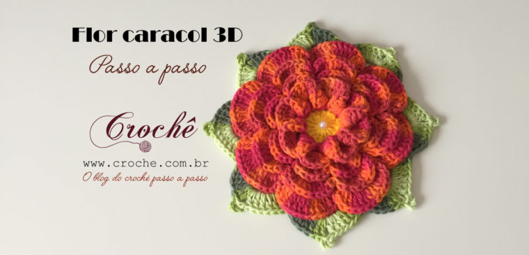 Flor caracol 3D Passo a passo