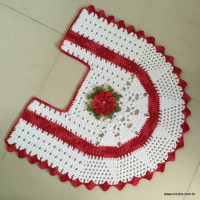 Jogo de banheiro oval - pé do vaso (1)