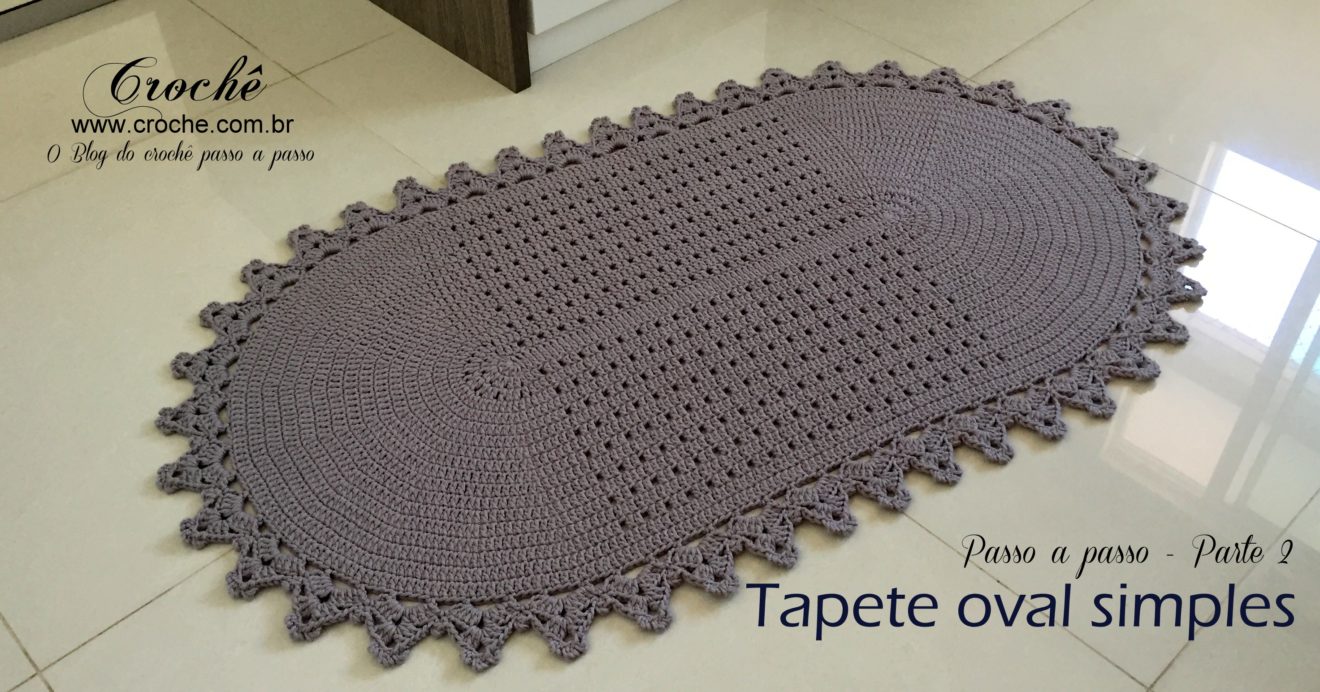 Tapete oval simples
