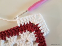 Tapete retangular com flor cravo (102)