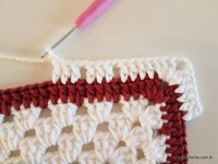 Tapete retangular com flor cravo (104)