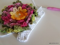 Tapete retangular com flor cravo (11)