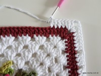 Tapete retangular com flor cravo (124)