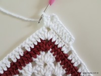 Tapete retangular com flor cravo (130)